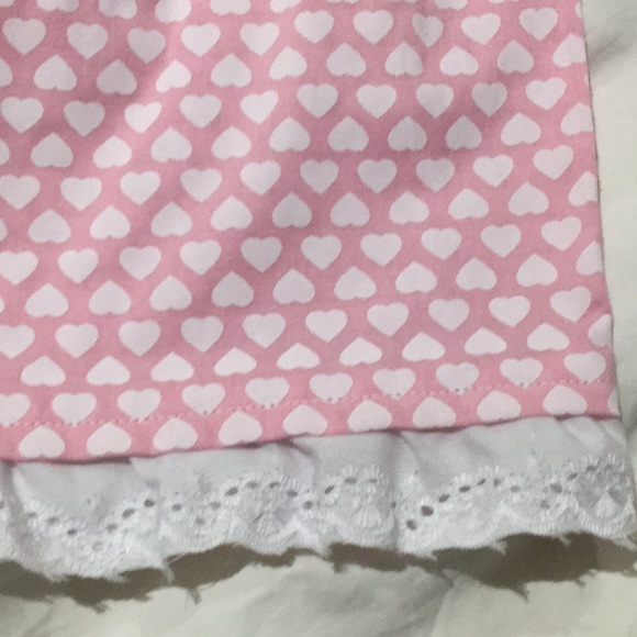 Pink white heart dress with ruffles 18-24m nwot - Picture 4 of 7
